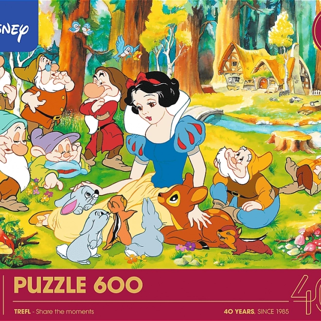 Puzzle Disney: Albă ca Zăpada și cei șapte pitici, 600 de piese