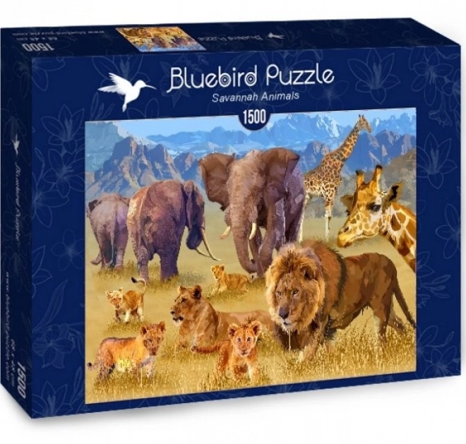 Puzzle Animale din Savana 1500 piese