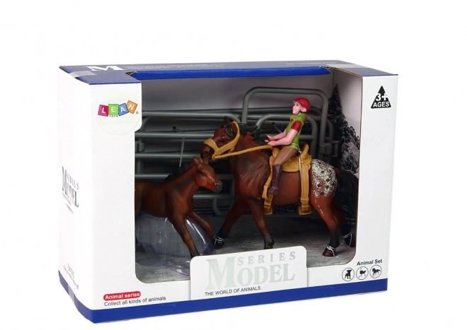 Set figurine Cal și Călăreț cu Șa Detasabilă