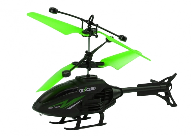 Elicopter controlat de la distanță RC Giroscop – Verde