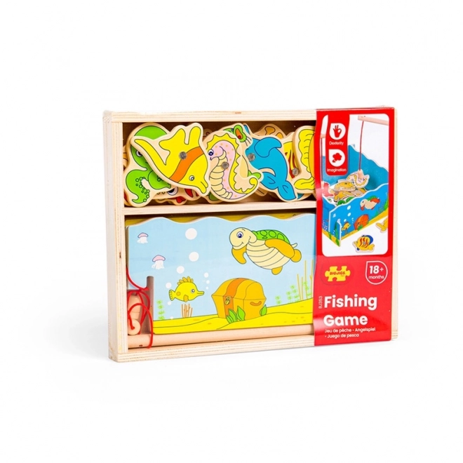 Bigjigs Toys joc magnetic de pescuit cu peștișori de mare