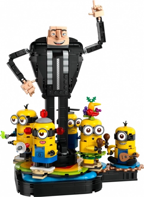 Gru și minionii din blocuri de construcție