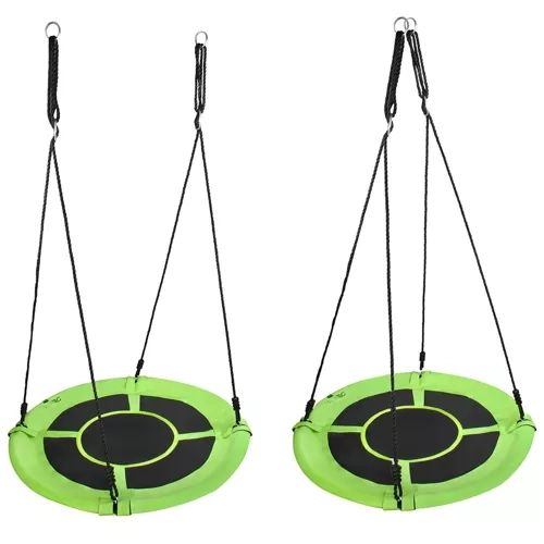 Leagăn tip cuib de barză 120cm verde-negru 23515