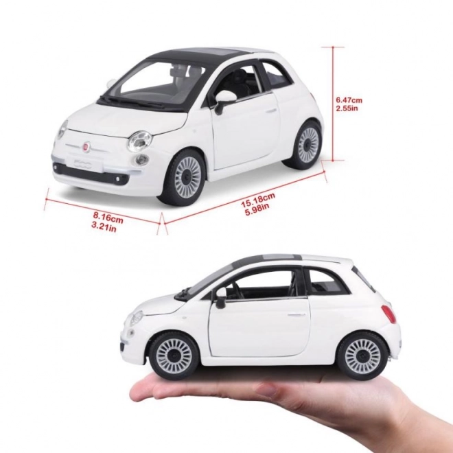 Model metalic Fiat 500 Bburago