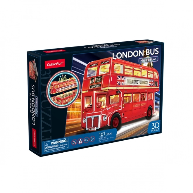 Puzzle 3D autobuz londonez