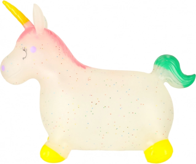 Jucărie săltăreață pentru copii cu pompă - Unicorn din cauciuc