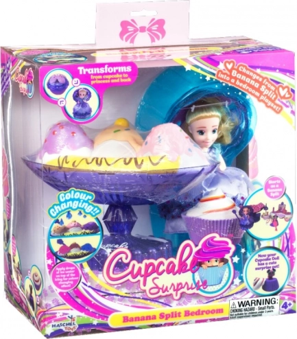 Cupcake Surprise – desert de banană care se transformă în prințesă și dormitor