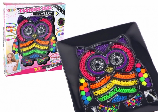 Set diy bijuterii mărgele 3000 piese bufniță
