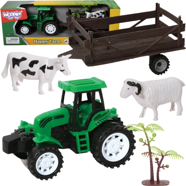 Tractor cu Remorcă și Animale Woopie