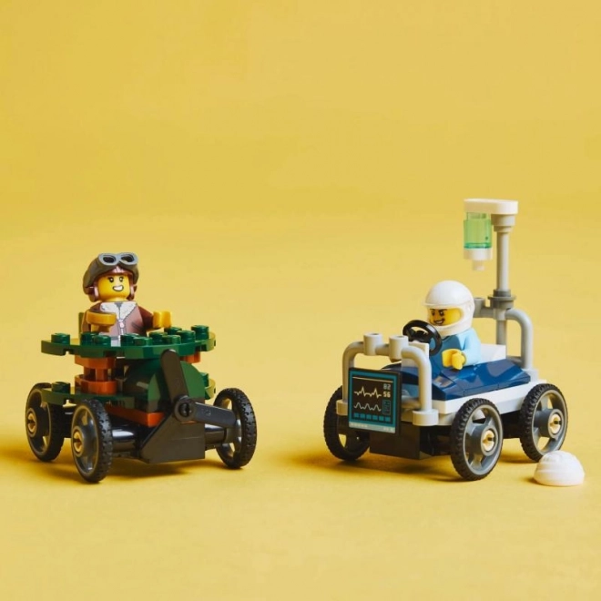 Lego City Set de curse: Avion vs Pat de spital