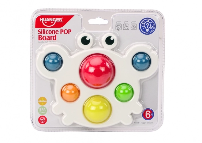 Tablă senzorială crăb colorat Pop It educativ