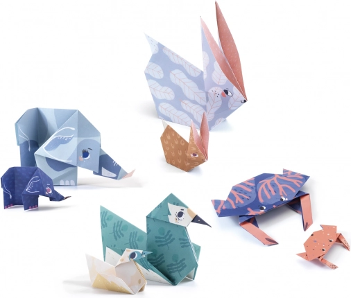 Origami familii de animale Djeco
