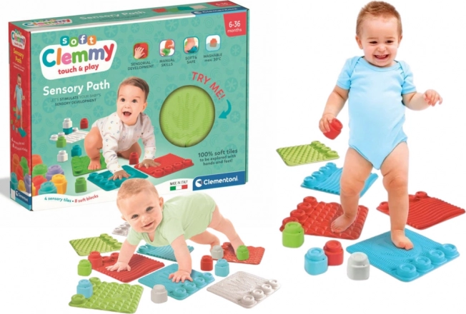 Clementoni Soft Clemmy plăcuțe senzoriale cu blocuri