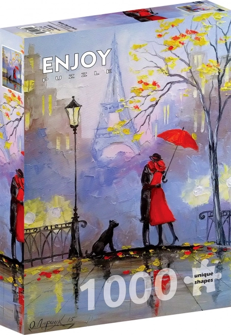 Puzzle Zi ploios în Paris 1000 piese