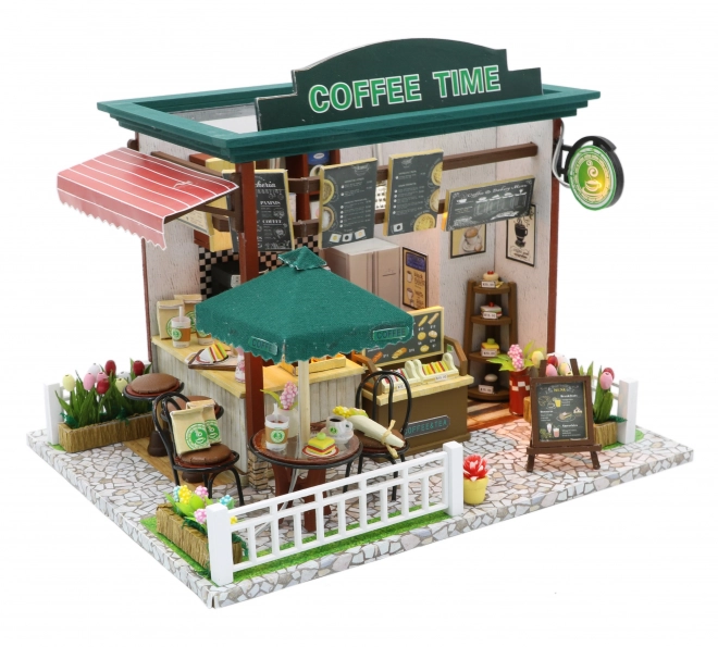 Set miniatura casă de păpuși cafeaua timpului