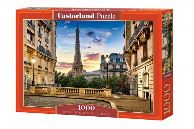 Puzzle Plimbare prin Paris la apus 1000 piese