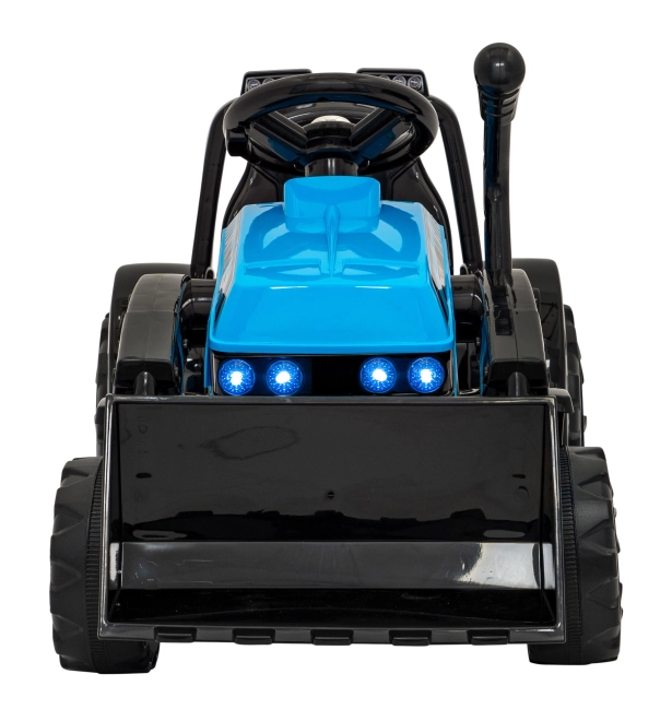 Tractor buldozer cu lumini și muzică pentru copii – Albastru