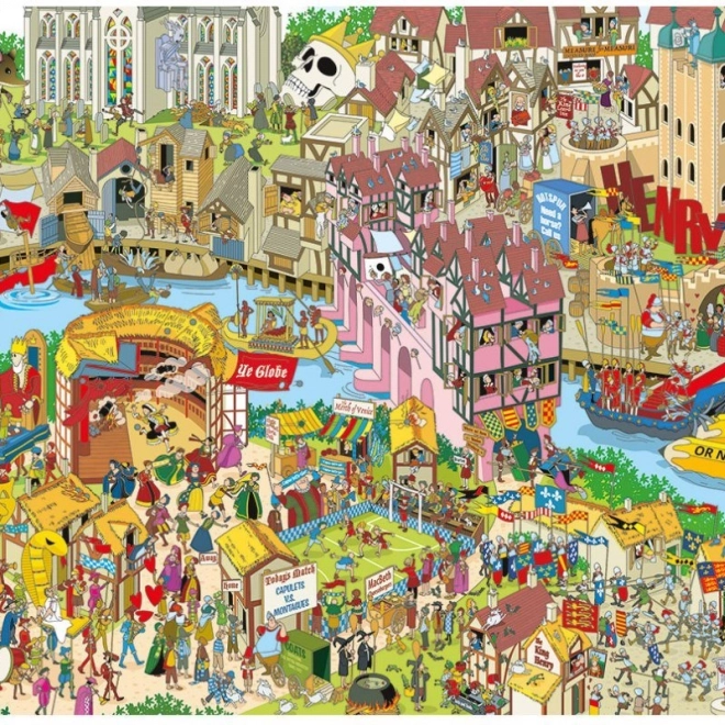 Puzzle Gibsons Jokesaws: Shakespeare Shuffle 1000 piese