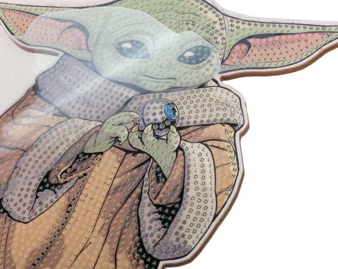 Pictură cu diamante XL Star Wars: Grogu