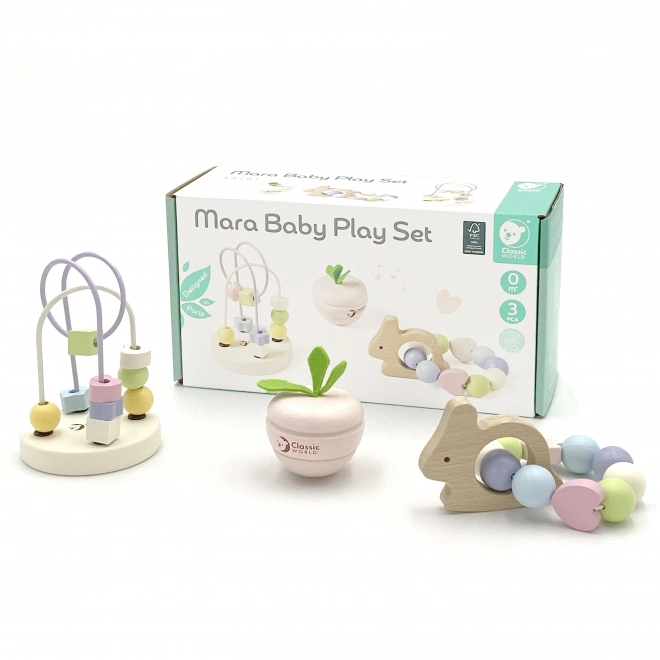 Set de jucării motivaționale pastel pentru bebeluși Classic World
