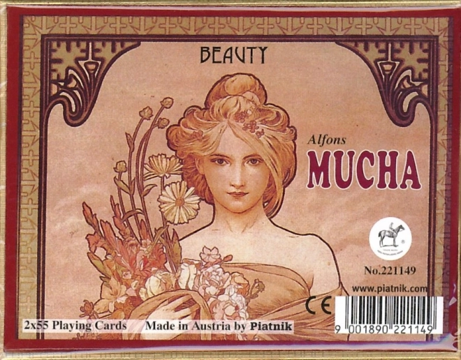 Cărți de joc Mucha: Frumusețe