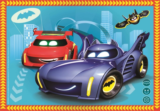 Puzzle Batwheels 4v1 (12, 16, 20, 24 piese)