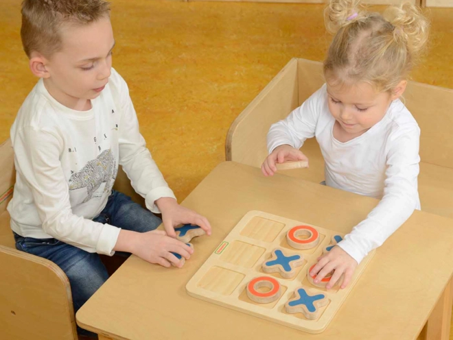 Joc Tic-Tac-Toe din Lemn pentru Copii Masterkidz