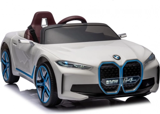 Mașinuță pe baterii BMW I4 4x4 albă