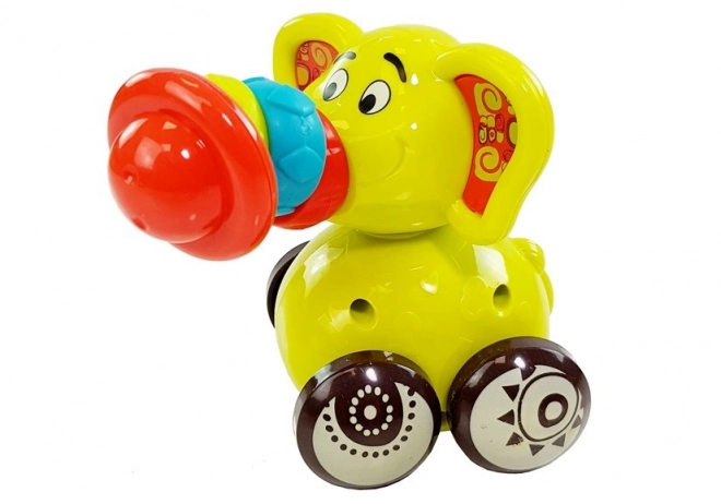 Mașinuța Elefant pentru Bebeluși cu Tulpină Mobilă