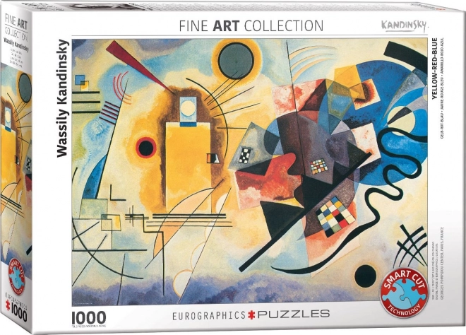 Puzzle Eurographics galben, roșu, albastru 1000 de piese