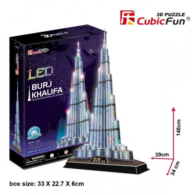 Set puzzle LED Burj Khalifa