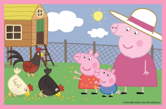 Clemontoni cuburi puzzle Peppa Pig