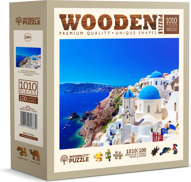 Puzzle din lemn Santorini Grecia