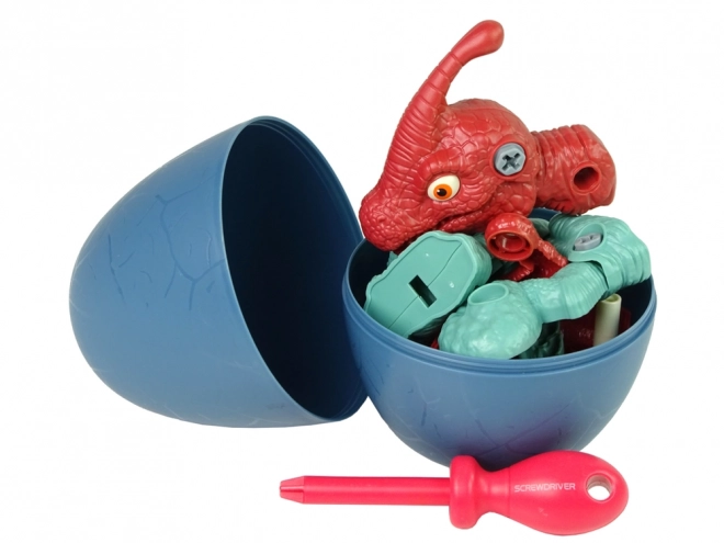 Set construcție dinozaur Parasaurolophus cu ou