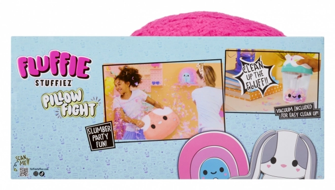Pernă Fluffie Stuffiez Pillow Fight, curcubeu