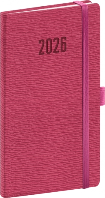 Agenda de buzunar Rivoli 2026 roz