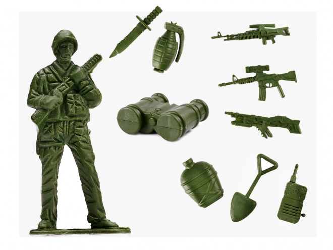 Set figurine bază militară 307 de piese