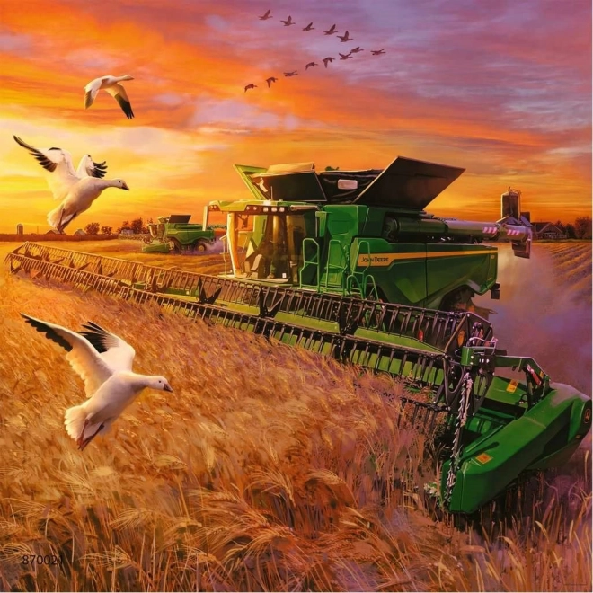 Puzzle Ravensburger John Deere în acțiune 3x49 piese