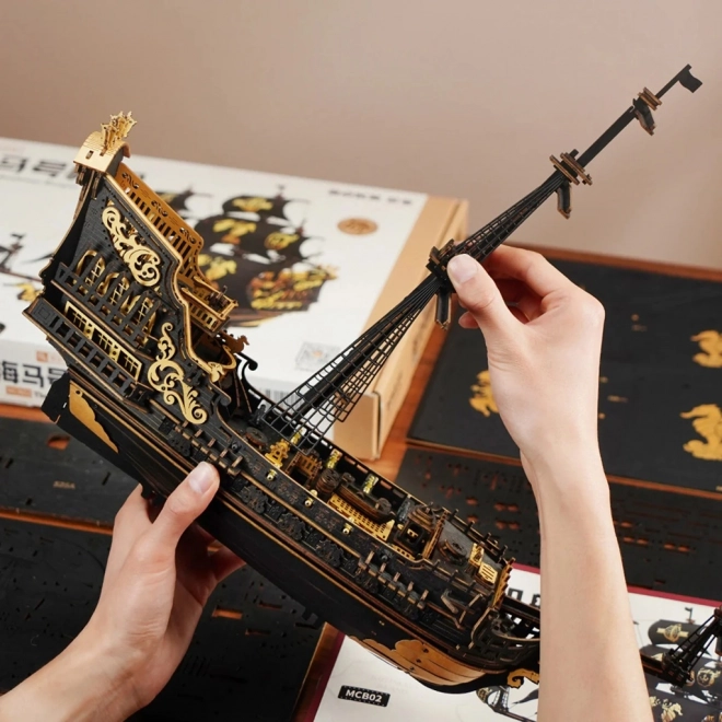Corabie mecanică 3D Cavalerul Marin