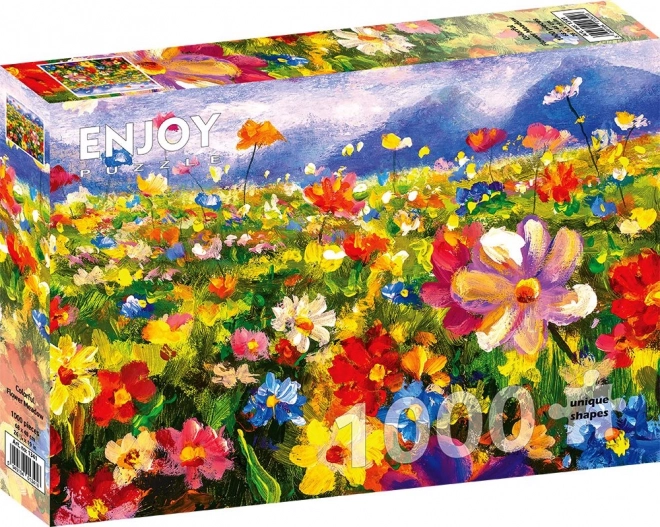 Puzzle floare multicolor ENJOY 1000 piese