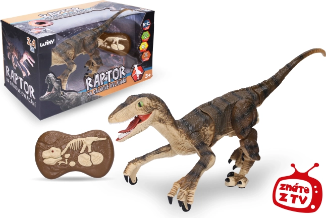 Raptor cu telecomandă maro 45 cm