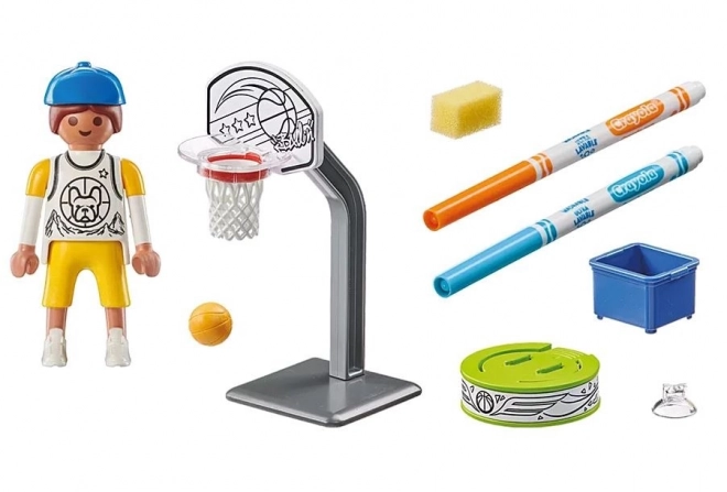 Playmobil Color Skater cu minge de baschet