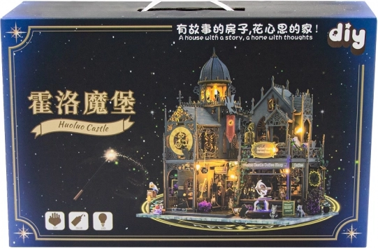 Casa de păpuși miniaturală Castelul Huoluo de la 2Kids Toys