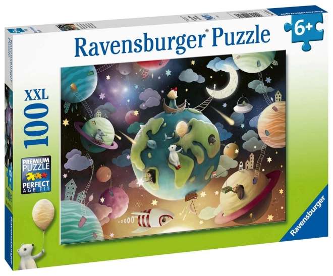 Puzzle copii Planeta de joacă - 100 de piese Ravensburger