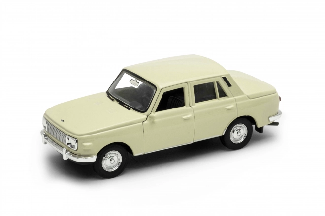 Model mașină Welly Wartburg 353 la scară 1:34 galbenă