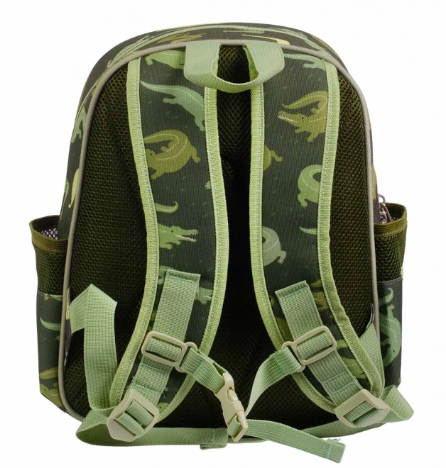 Rucsac A Little Lovely Company pentru grădiniță – Crocodil