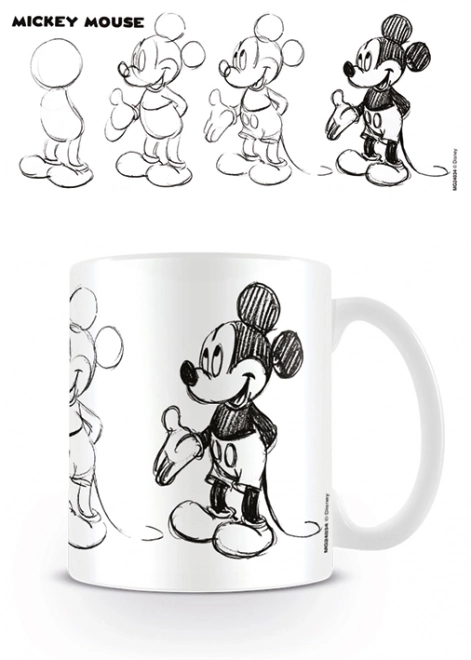 Cana Mickey Mouse Schiță 315 ml