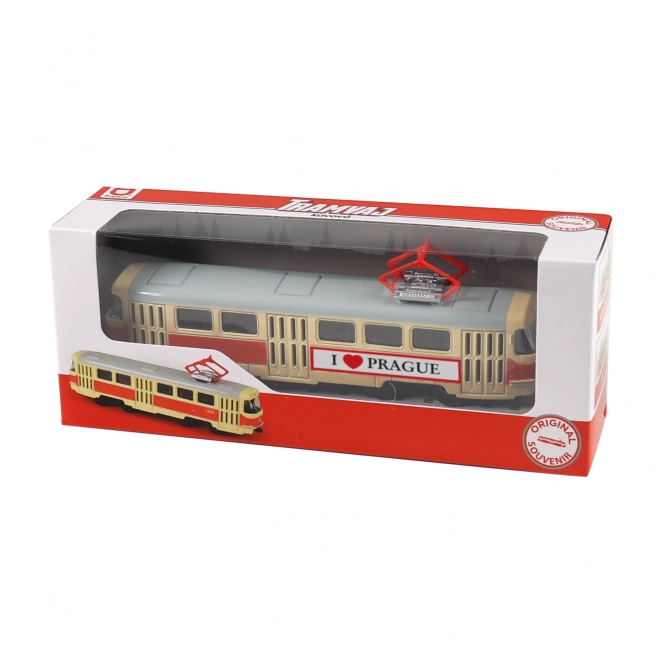 model tramvai Tatra T3 retro I Love Prague