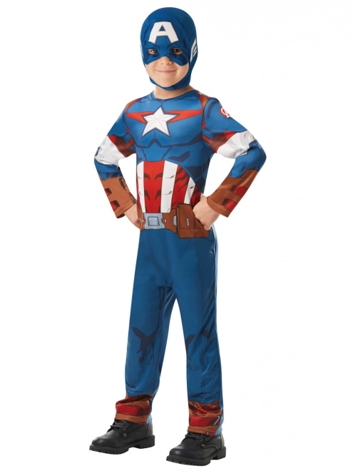 Costum clasic Căpitanul America, mărimea 5-6 ani