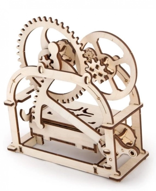 puzzle 3D mecanic UGEARS - cutie de lemn